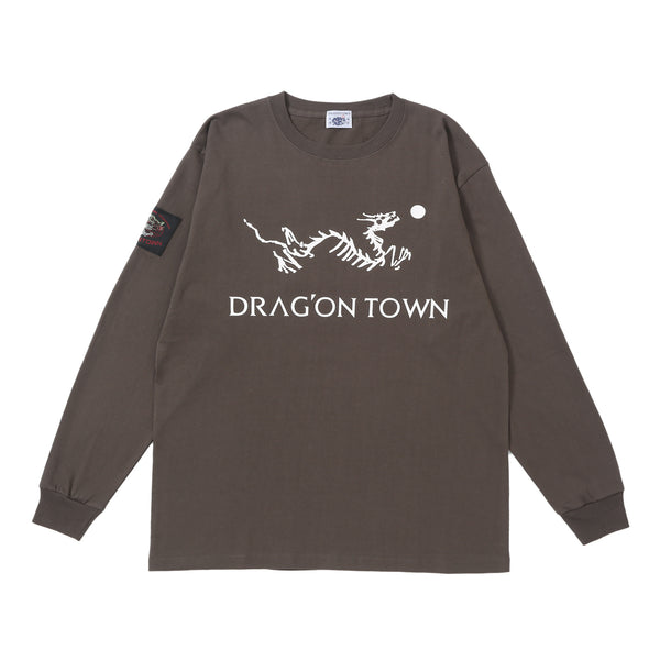 "DragonTown" - D.T/eryx  Long Sleeve - Brown