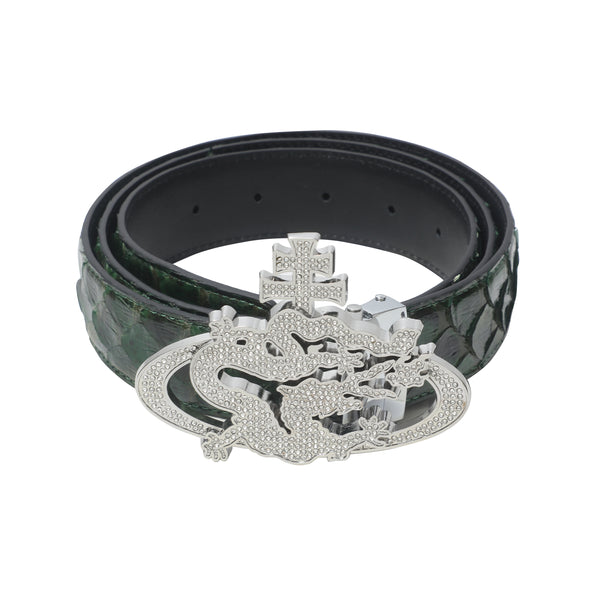 ozma x DragonTown - PYTHON DIAMANTE BELT 013
