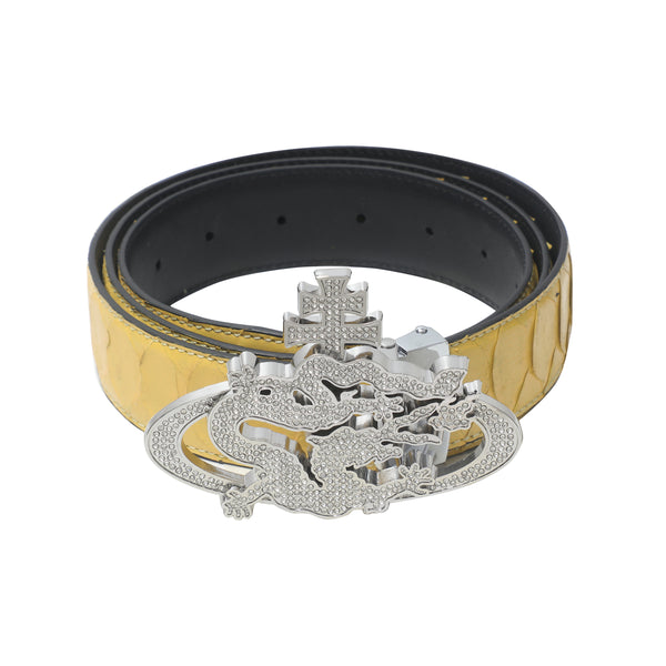 ozma x DragonTown - PYTHON DIAMANTE BELT 024