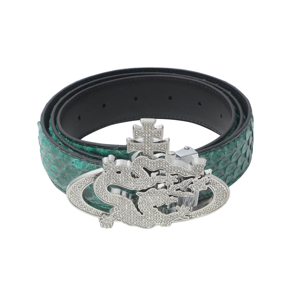 ozma x DragonTown - PYTHON DIAMANTE BELT 026