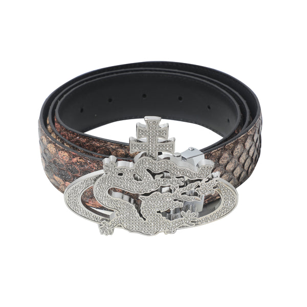 ozma x DragonTown - PYTHON DIAMANTE BELT 034