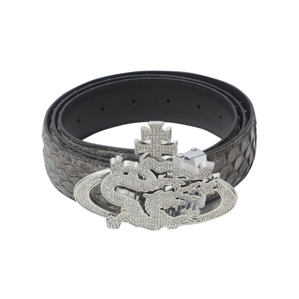 ozma x DragonTown - PYTHON DIAMANTE BELT 036