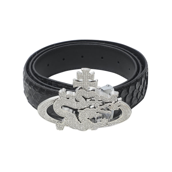 ozma x DragonTown - PYTHON DIAMANTE BELT 045