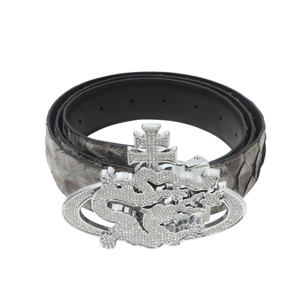 ozma x DragonTown - PYTHON DIAMANTE BELT 060