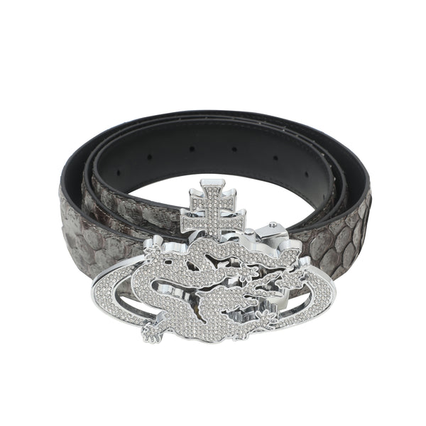 ozma x DragonTown - PYTHON DIAMANTE BELT 061