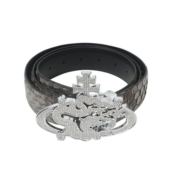 ozma x DragonTown - PYTHON DIAMANTE BELT 062
