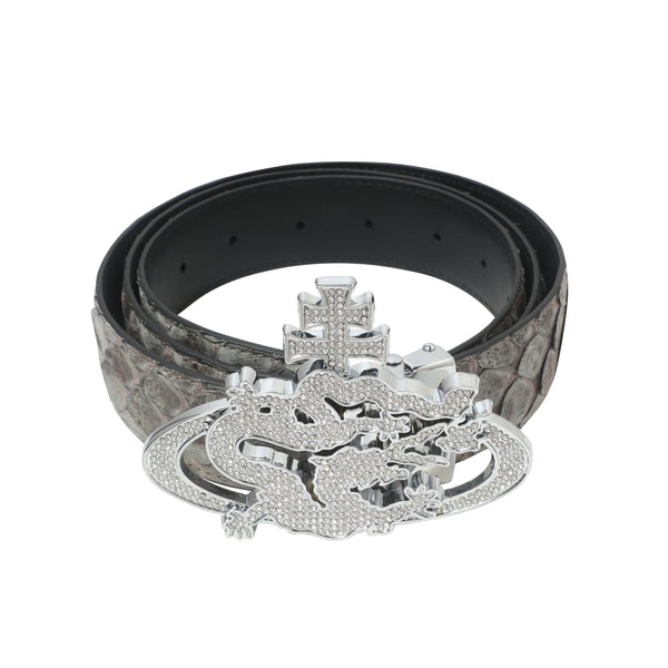 ozma x DragonTown - PYTHON DIAMANTE BELT 064