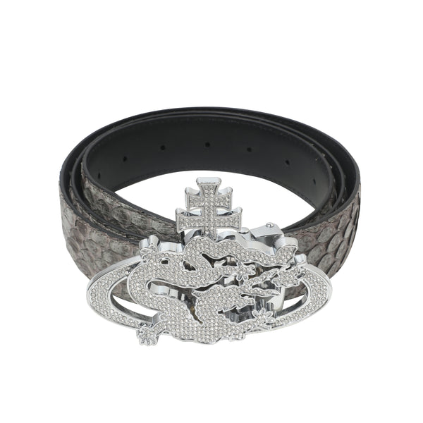 ozma x DragonTown - PYTHON DIAMANTE BELT 065