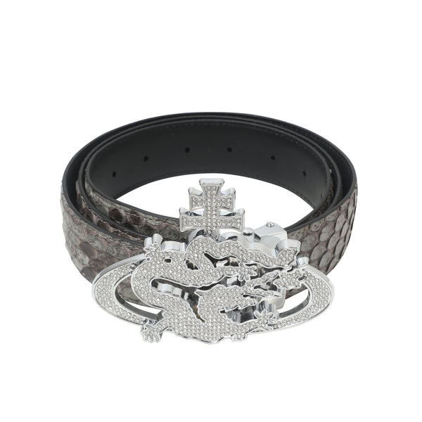 ozma x DragonTown - PYTHON DIAMANTE BELT 066