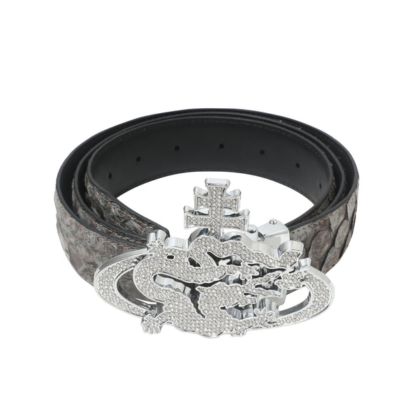 ozma x DragonTown - PYTHON DIAMANTE BELT 067