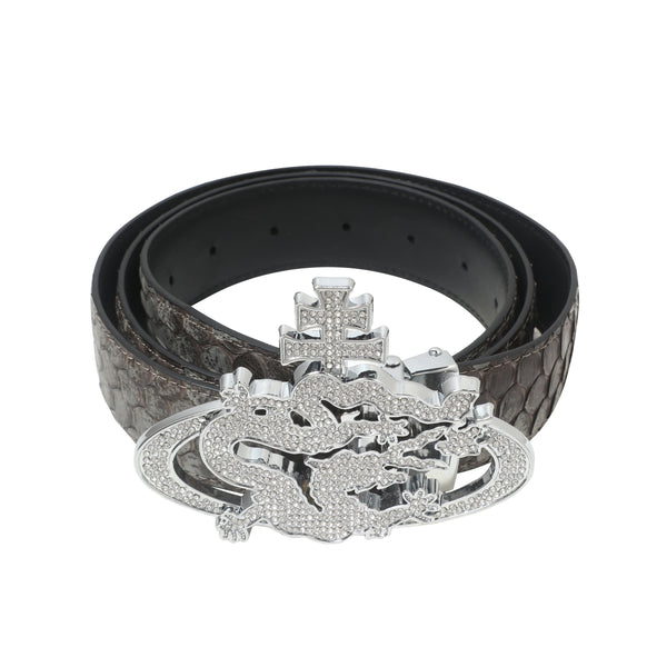 ozma x DragonTown - PYTHON DIAMANTE BELT 068