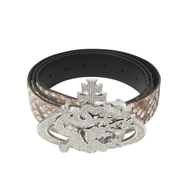 ozma x DragonTown - PYTHON DIAMANTE BELT 069