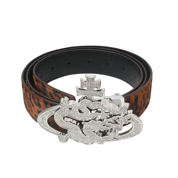 ozma x DragonTown - LEOPARD DIAMANTE BELT 071