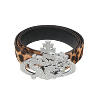 ozma x DragonTown - LEOPARD DIAMANTE BELT 076