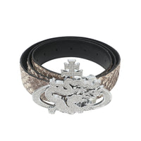 ozma x DragonTown - PYTHON DIAMANTE BELT 080
