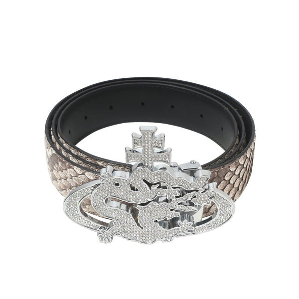 ozma x DragonTown - PYTHON DIAMANTE BELT 081