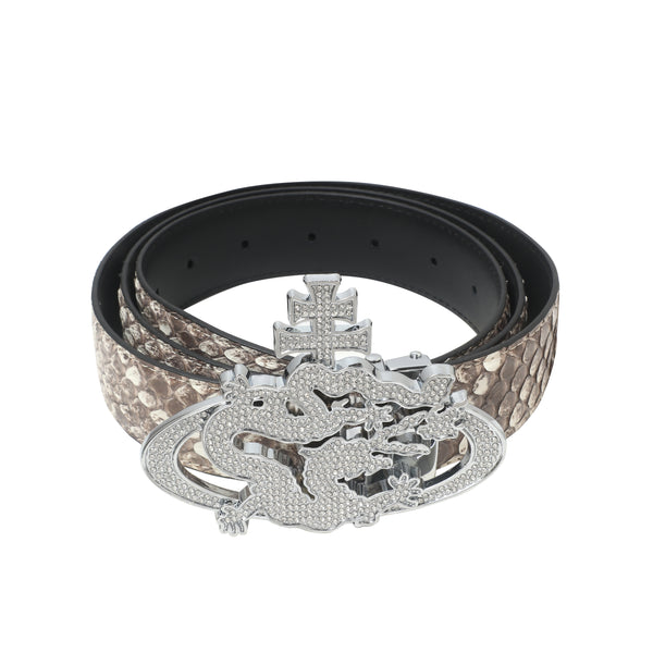 ozma x DragonTown - PYTHON DIAMANTE BELT 082