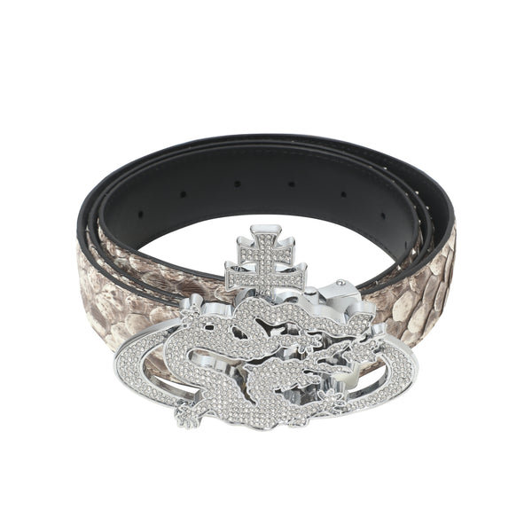 ozma x DragonTown - PYTHON DIAMANTE BELT 084