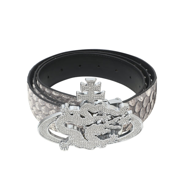 ozma x DragonTown - PYTHON DIAMANTE BELT 085