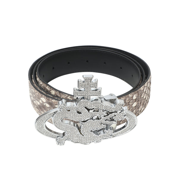 ozma x DragonTown - PYTHON DIAMANTE BELT 086