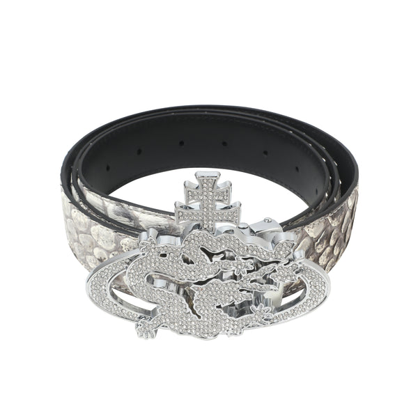 ozma x DragonTown - PYTHON DIAMANTE BELT 087