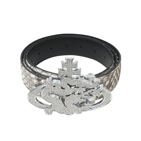 ozma x DragonTown - PYTHON DIAMANTE BELT 088