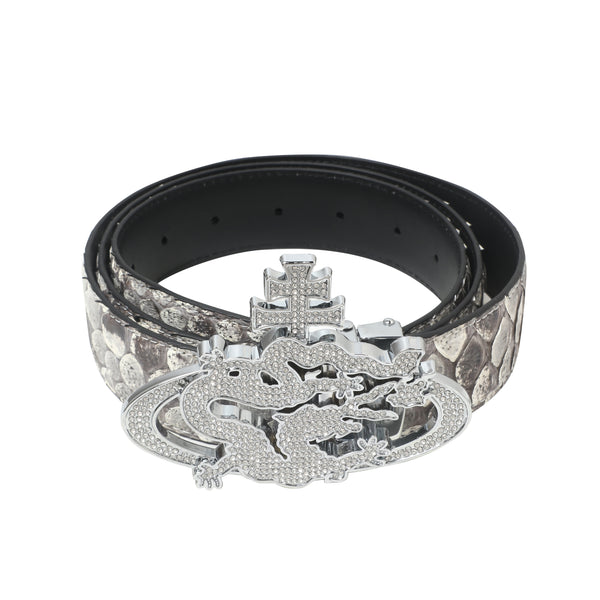 ozma x DragonTown - PYTHON DIAMANTE BELT 092