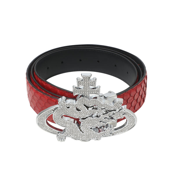 ozma x DragonTown - PYTHON DIAMANTE BELT 094