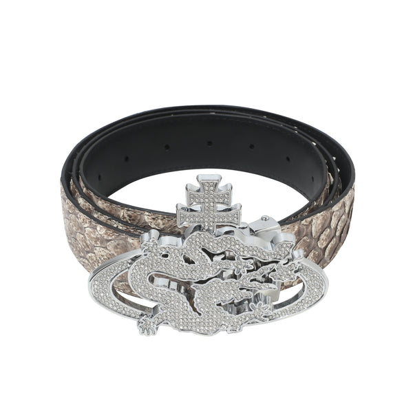 ozma x DragonTown - PYTHON DIAMANTE BELT 102