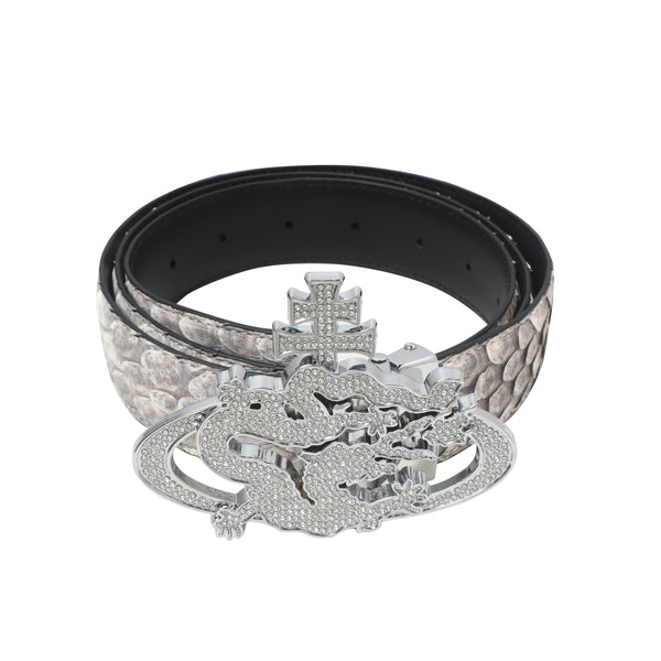 ozma x DragonTown - PYTHON DIAMANTE BELT 103