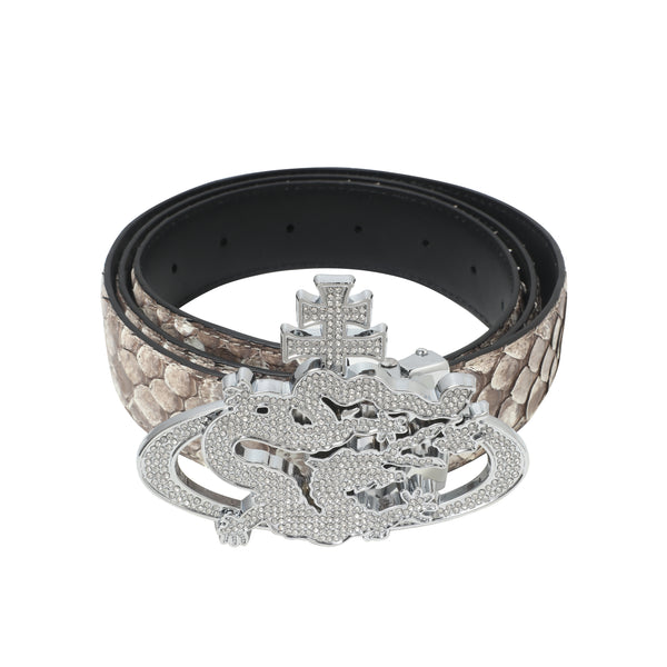 ozma x DragonTown - PYTHON DIAMANTE BELT 105