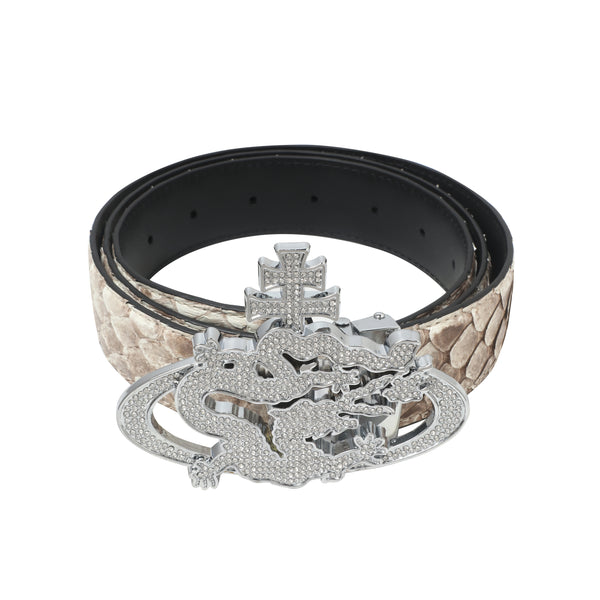 ozma x DragonTown - PYTHON DIAMANTE BELT 107