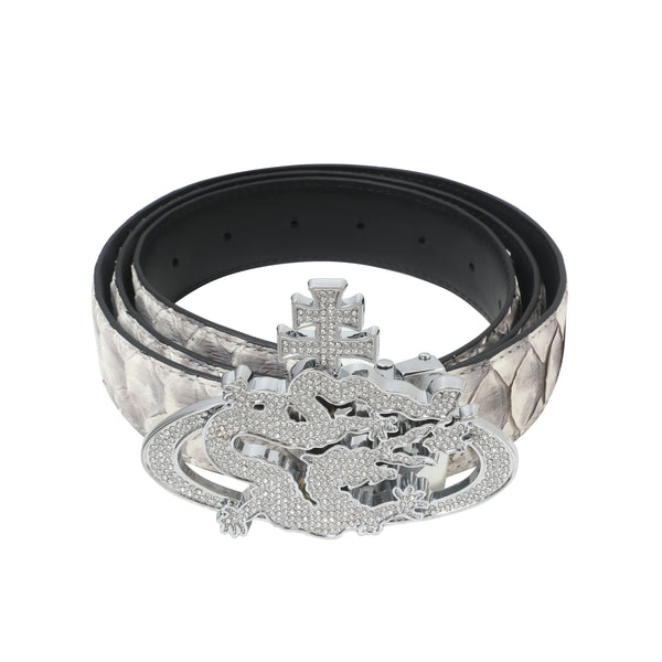 ozma x DragonTown - PYTHON DIAMANTE BELT 108
