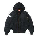 "DT2 x DragonTown" - D.T 血幅 Blood Chit Jacket  (Alpha MA-1 modified) (Black)