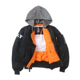 "DT2 x DragonTown" - D.T 血幅 Blood Chit Jacket  (Alpha MA-1 modified) (Black)