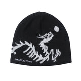 DragonTown - "D.T/eryx" Jacquard Beanie (Black)