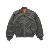 "DragonTown" - Security Bomber Jacket (Alpha MA-1 modified) (Liquid Green) Limited Edition