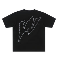 "W" 3M Reflective Wildstyle Records T-shirt (Black)