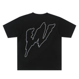 "W" 3M Reflective Wildstyle Records T-shirt (Black)