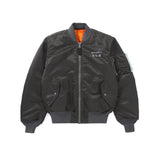 "DragonTown" - Security Bomber Jacket (Alpha MA-1 modified)  (Dark Grey) Limited Edition