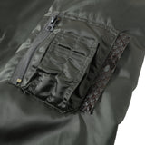 "DT2 x DragonTown" - D.T 血幅 Blood Chit Jacket  (Alpha MA-1 modified) (Green) Limited color