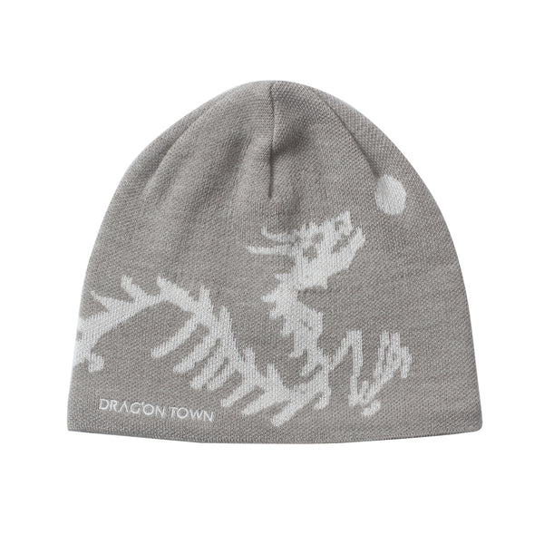 DragonTown - "D.T/eryx" Jacquard Beanie (Fog)