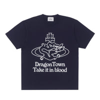 ozma x DragonTown - TAKE IT IN BLOOD T-shirt (Navy)