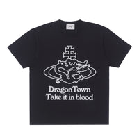ozma x DragonTown - TAKE IT IN BLOOD T-shirt (Navy)