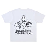 ozma x DragonTown - TAKE IT IN BLOOD T-shirt (White)