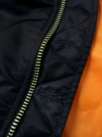 "DragonTown" - Security Bomber Jacket (Alpha MA-1 modified) (Black)