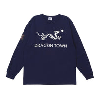 "DragonTown" - D.T/eryx  Long Sleeve - Navy