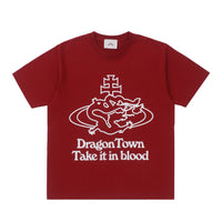 ozma x DragonTown - TAKE IT IN BLOOD T-shirt (Burgundy)