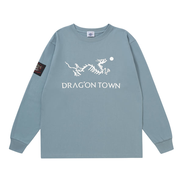 "DragonTown" - D.T/eryx  Long Sleeve - Pale