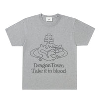 ozma x DragonTown - TAKE IT IN BLOOD T-shirt (Grey)